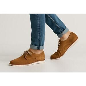 Nisolo Men’s Travel Derby Tan Suede Size 8 (Women’s 9.5–10) – Unisex - NEW